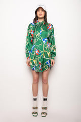 THIS WAY PLEASE BUTTON UP MINI DRESS