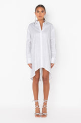TILL THE SONG ENDS STONE PRINT SHIRT DRESS
