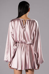 TIME TO DINE LONG SLEEVE MINI DRESS