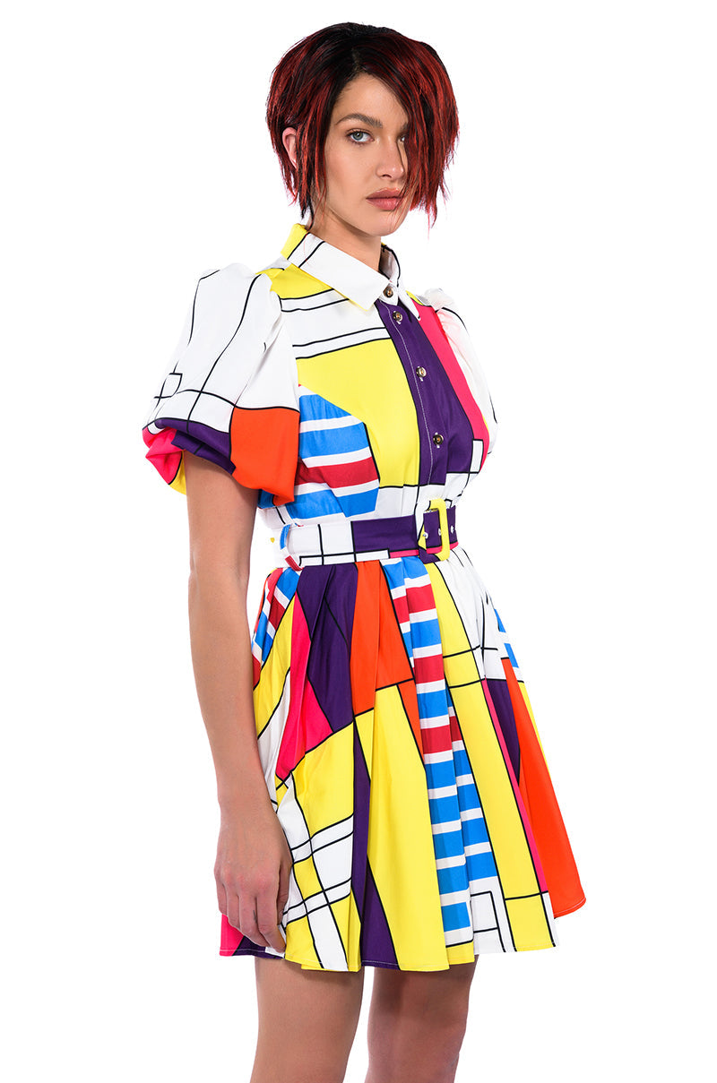 TIME WITH YOU BELTED MINI DRESS
