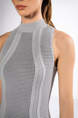 TIMELESS RIBBED MINI DRESS