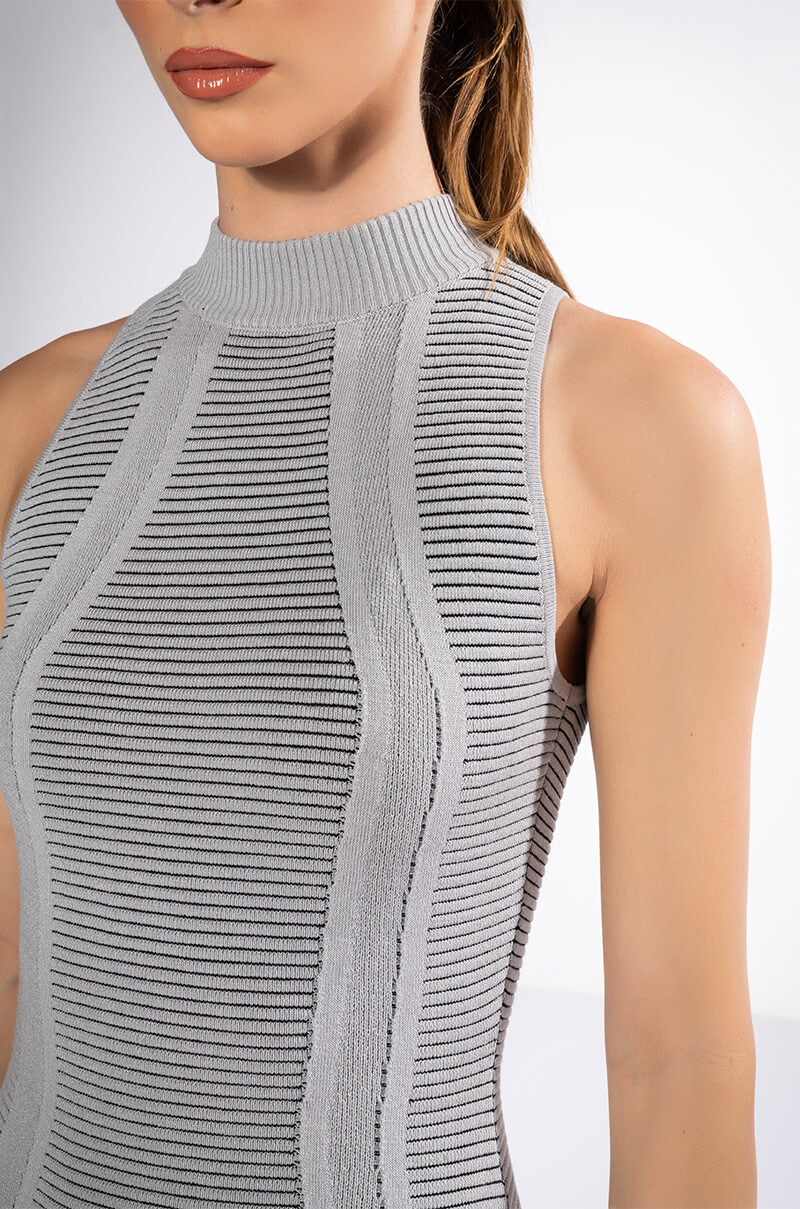 TIMELESS RIBBED MINI DRESS