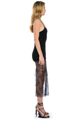 TINA LACE DETAIL MAXI DRESS
