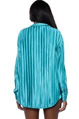 TOO CHIC SATIN BUTTON DOWN