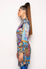 TOO EASY BUTTON UP MINI DRESS