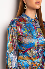 TOO EASY BUTTON UP MINI DRESS
