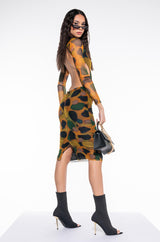 TOP IT OFF MOCK NECK MIDI DRESS WITH OPEN BACK