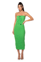 TOTAL ATTITUDE TUBE TOP MIDI DRESS