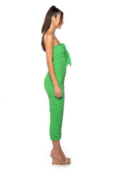 TOTAL ATTITUDE TUBE TOP MIDI DRESS