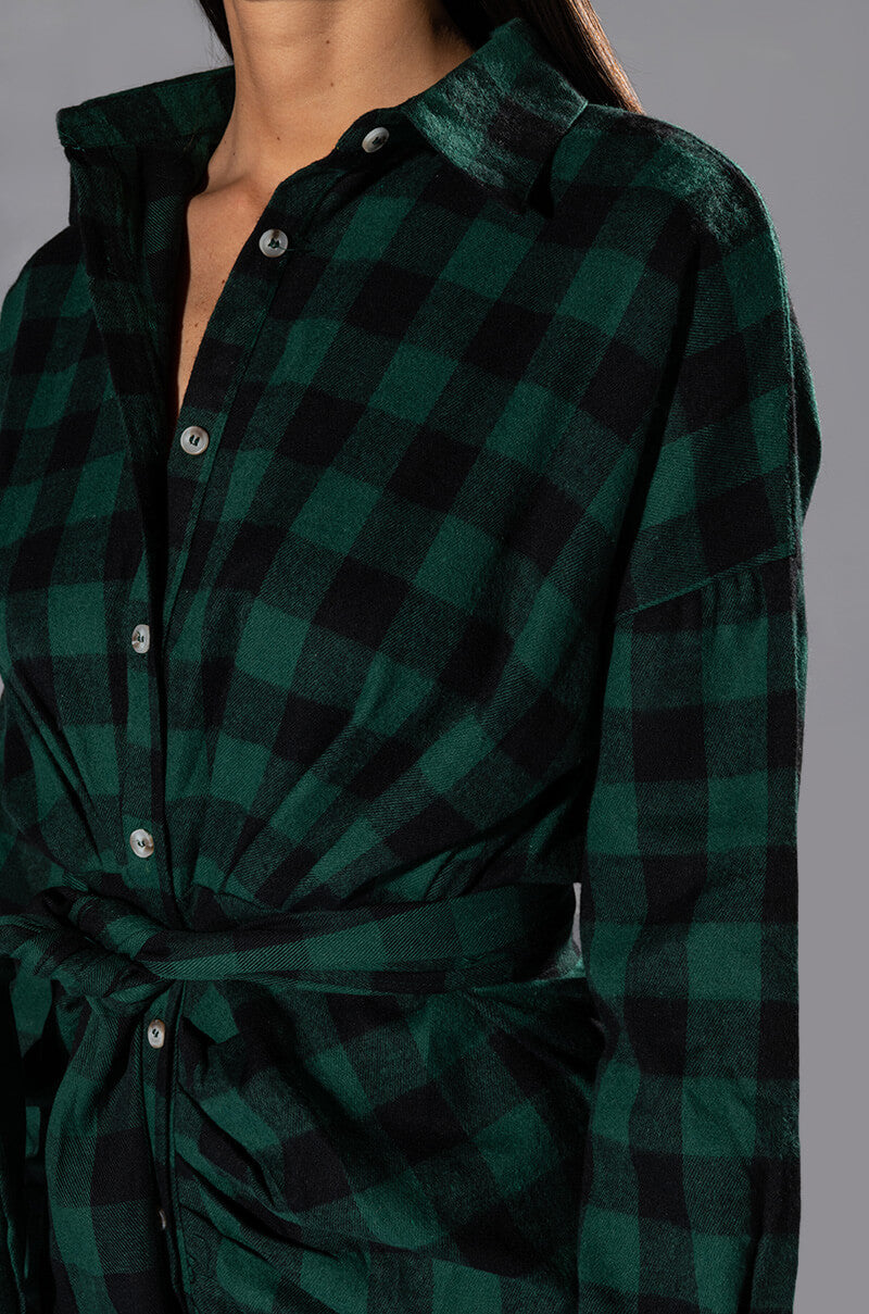 TREAD CAREFULLY BUTTON FRONT MIDI DRESS