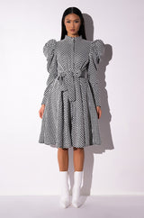 TREAT YOURSELF BELTED MIDI DRESS