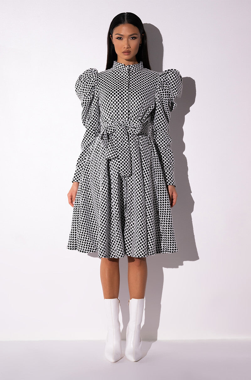 TREAT YOURSELF BELTED MIDI DRESS