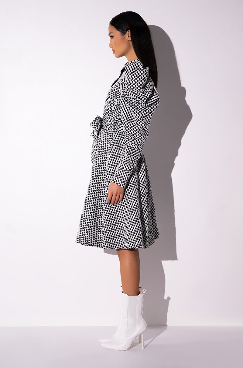 TREAT YOURSELF BELTED MIDI DRESS