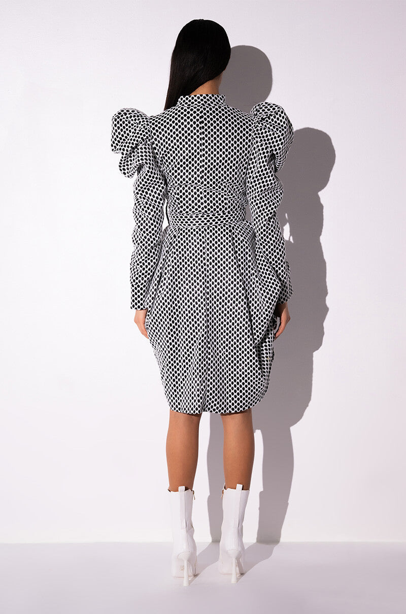 TREAT YOURSELF BELTED MIDI DRESS