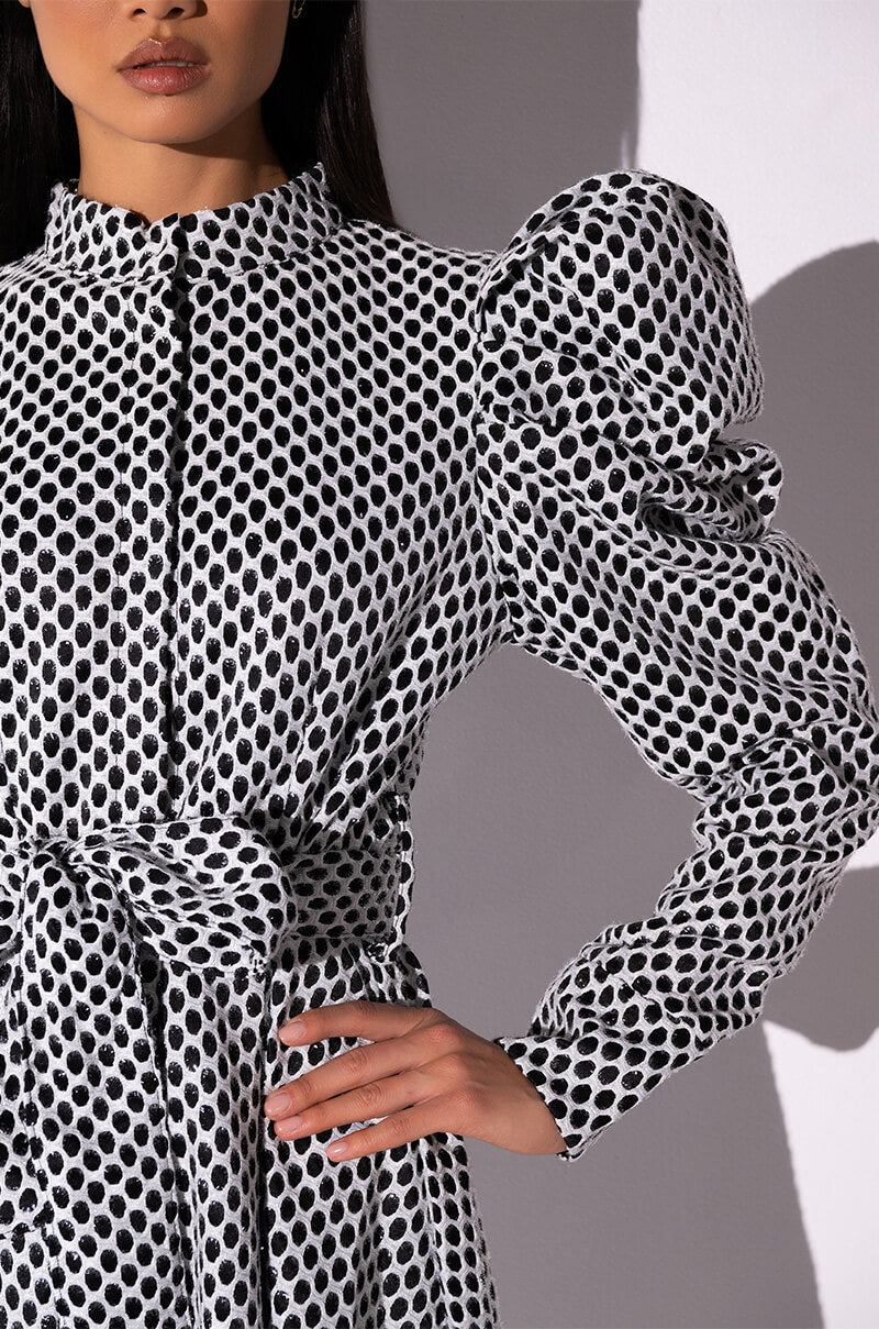 TREAT YOURSELF BELTED MIDI DRESS