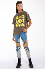 TRIPPY TRIPPY DISTRESSED CREW NECK TSHIRT