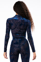 TROPIC LIKE ITS HOT LONG SLEEVE MOCK NECK BODYSUIT
