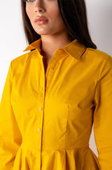 TRY AGAIN OPEN BACK FIT AND FLARE MINI DRESS