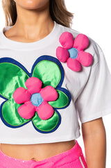 TULIP DREAMS CROPPED TSHIRT