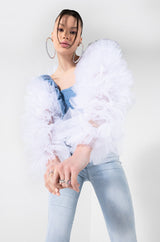 SAMIRA RUFFLE CARDIGAN