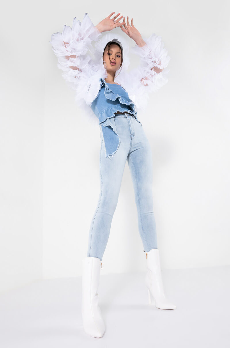 SAMIRA RUFFLE CARDIGAN