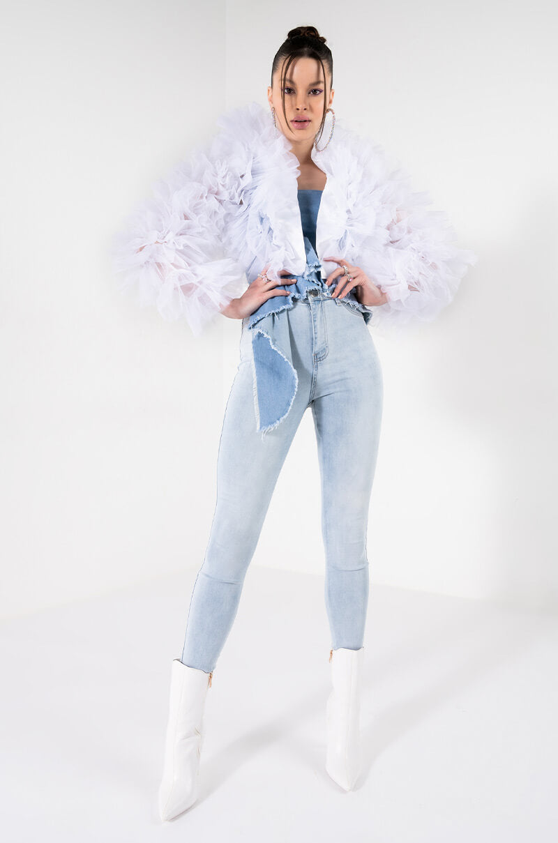 SAMIRA RUFFLE CARDIGAN