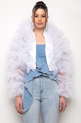 SAMIRA RUFFLE CARDIGAN