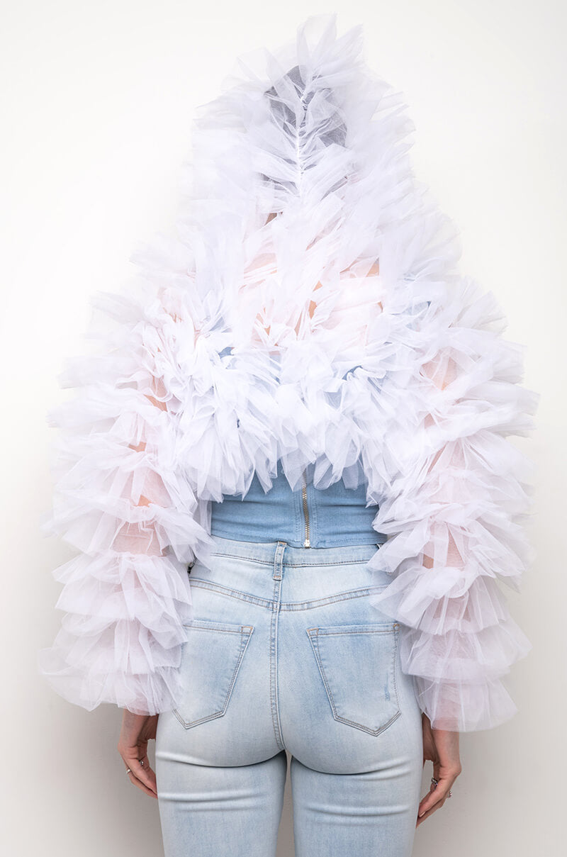 SAMIRA RUFFLE CARDIGAN
