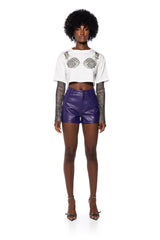 TURN THE BEAT AROUND CROPPED T SHIRT