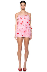 TWO BIRDS AND A FEATHER MINI DRESS