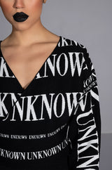 UNKNOWN LONG SLEEVE WRAP SWEATER