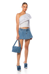 UP IN THE CLOUDS ONE SHOULDER TOP