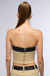 UPGRADE YOU LACE UP CORSET TOP