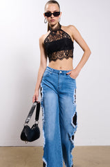 USED TO BE LACE HALTER TOP