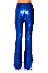 VAL STRETCH SEQUIN PANT IN BLUE