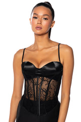 NOT NICE STRAPPY LACE CORSET
