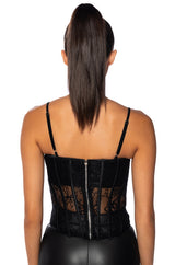 NOT NICE STRAPPY LACE CORSET