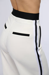 VARSITY LEAGUE STRIPED WOVEN ELASTIC TROUSER