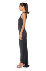 TAMMY BACKLESS RUCHED MAXI DRESS