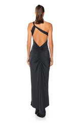 TAMMY BACKLESS RUCHED MAXI DRESS