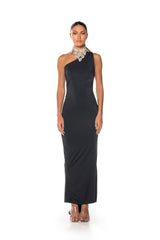 TAMMY BACKLESS RUCHED MAXI DRESS