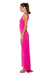 SAMMY BACKLESS RUCHED MAXI DRESS