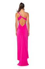 SAMMY BACKLESS RUCHED MAXI DRESS