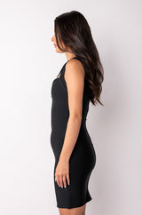 VIBIN' HALTER TOP BANDAGE DRESS