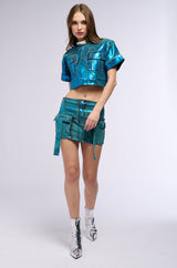 VIENNA MINERAL WASH MINI SKIRT