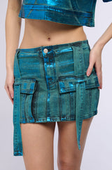 VIENNA MINERAL WASH MINI SKIRT