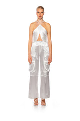 VIVIANNE FRINGE DETAIL CROP TOP IN WHITE