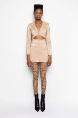 WAIT ON IT MINI DRESS WITH CUT OUT