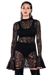 WAITING ON YOU SHEER MINI DRESS