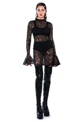 WAITING ON YOU SHEER MINI DRESS